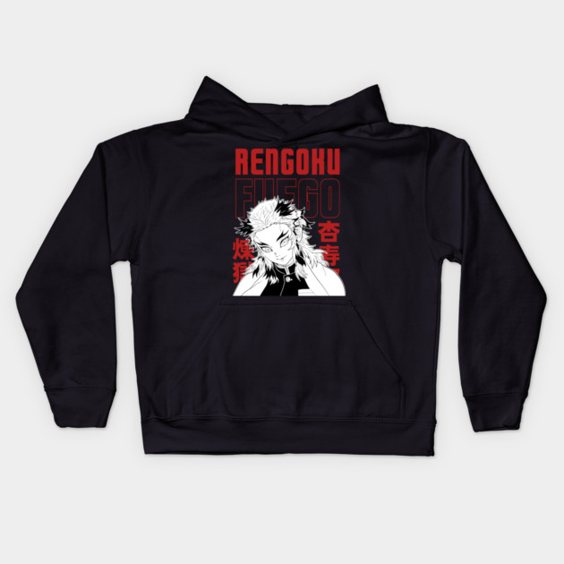Rengoku Flame Hashira - Demon Slayer Kids Hoodie by Otaku Vibes