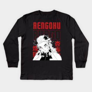 Rengoku Flame Hashira - Demon Slayer Kids Long Sleeve T-Shirt