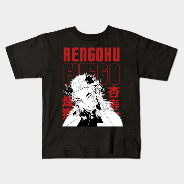Rengoku Flame Hashira - Demon Slayer Kids T-Shirt by Otaku Vibes
