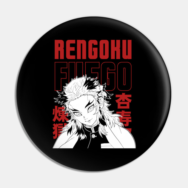 Rengoku Flame Hashira - Demon Slayer Pin by Otaku Vibes