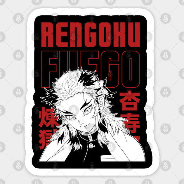 Rengoku Flame Hashira - Demon Slayer Sticker by Otaku Vibes