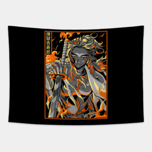 Demon Slayer Rengoku Passion and Fire Tapestry
