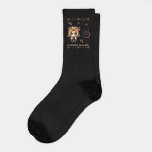 Chibi Rengoku Flame Hashira - Demon Slayer Socks