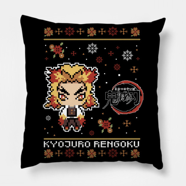 Chibi Rengoku Flame Hashira - Demon Slayer Pillow by Otaku Vibes
