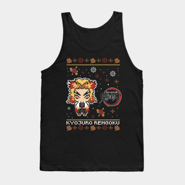 Chibi Rengoku Flame Hashira - Demon Slayer Tank Top by Otaku Vibes