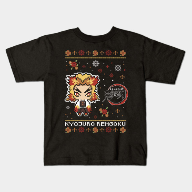 Chibi Rengoku Flame Hashira - Demon Slayer Kids T-Shirt by Otaku Vibes