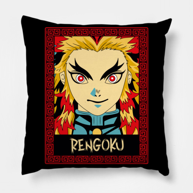 Rengoku Flame Hashira - Demon Slayer Pillow by Otaku Vibes