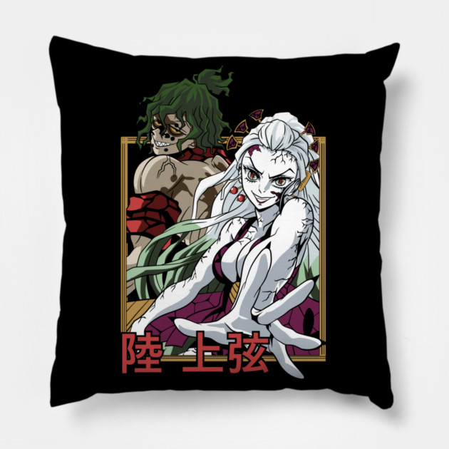 Demon Slayer - Upper Moon 6 Daki and Gyutaro Pillow by Otaku Vibes