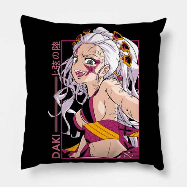 Demon Slayer Daki Elegant Demon Design Pillow by Otaku Vibes