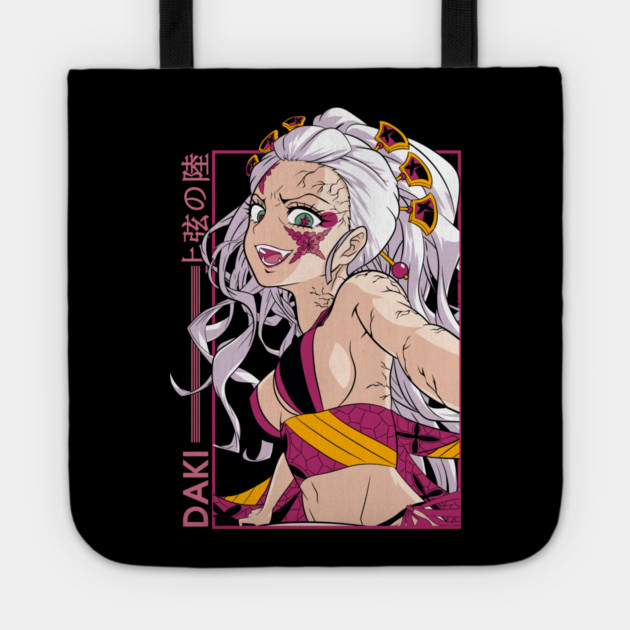 Demon Slayer Daki Elegant Demon Design Tote by Otaku Vibes