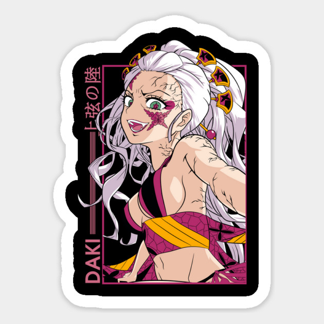 Demon Slayer Daki Elegant Demon Design Magnet by Otaku Vibes