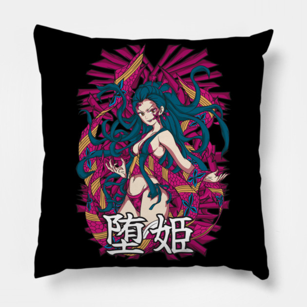 Demon Slayer Daki with Obi Attack Flow Pillow by Otaku Vibes