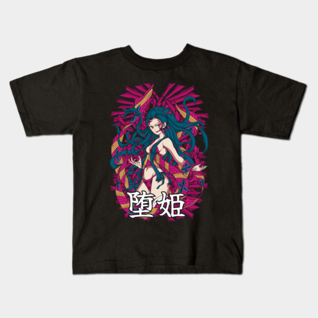 Demon Slayer Daki with Obi Attack Flow Kids T-Shirt by Otaku Vibes