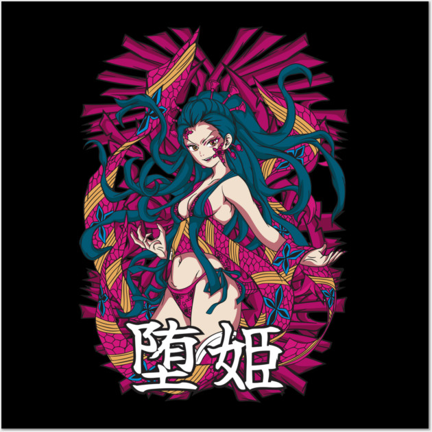 Demon Slayer Daki with Obi Attack Flow Wall Art by Otaku Vibes