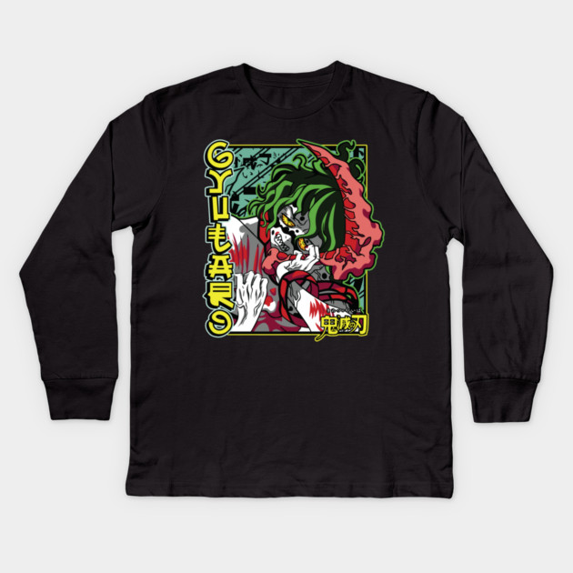 Gyutaro Upper Moon 6 - Demon Slayer: Kimetsu no Yaiba Kids Long Sleeve T-Shirt by Otaku Vibes