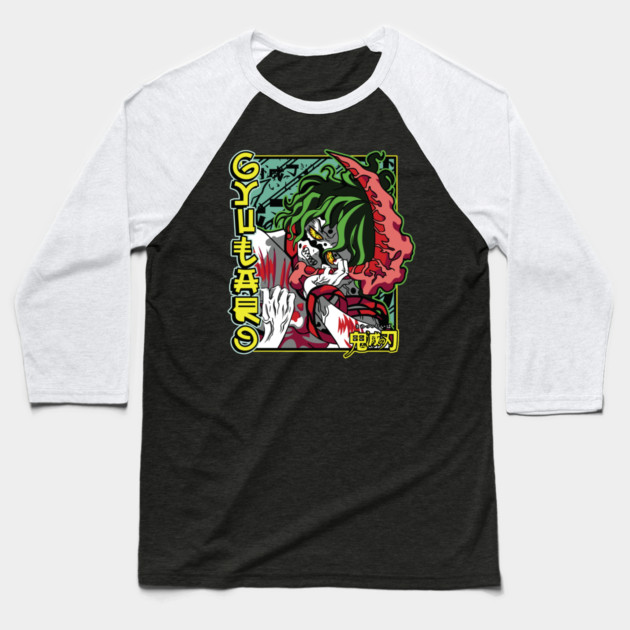 Gyutaro Upper Moon 6 - Demon Slayer: Kimetsu no Yaiba Baseball T-Shirt by Otaku Vibes