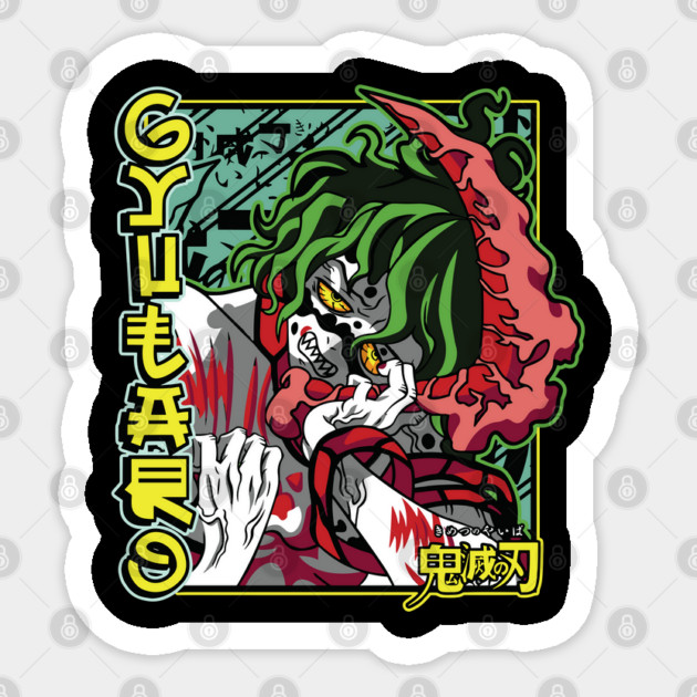 Gyutaro Upper Moon 6 - Demon Slayer: Kimetsu no Yaiba Sticker by Otaku Vibes