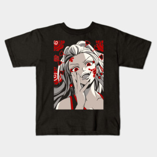 Daki Cursed Beauty Art - Demon Slayer Kids T-Shirt