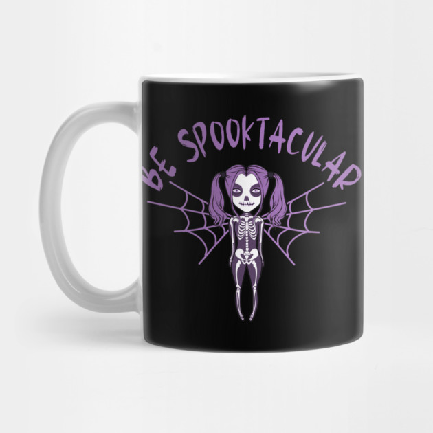 Be Spooktacular Purple Halloween Spooky Skeleton Angel Cheeky Witch® by Cheeky Witch