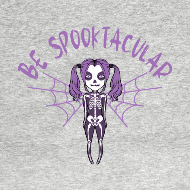 Be Spooktacular Purple Halloween Spooky Skeleton Angel Cheeky Witch® by Cheeky Witch