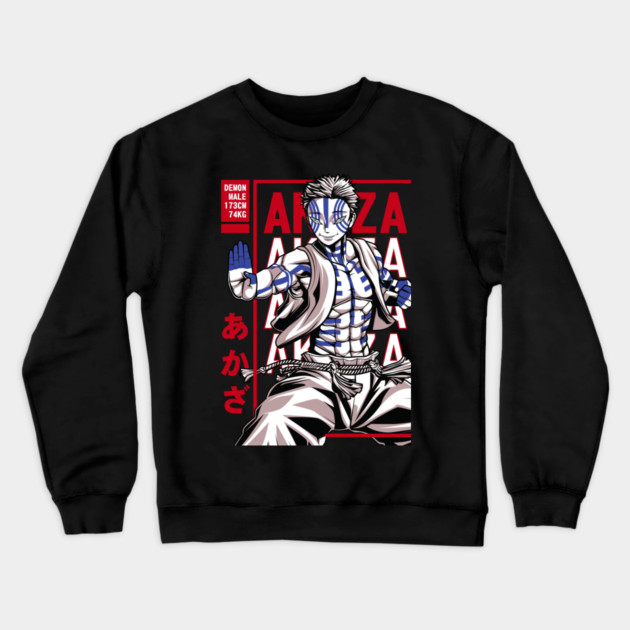 Demon Slayer Akaza Martial Arts Form Crewneck Sweatshirt by Otaku Vibes