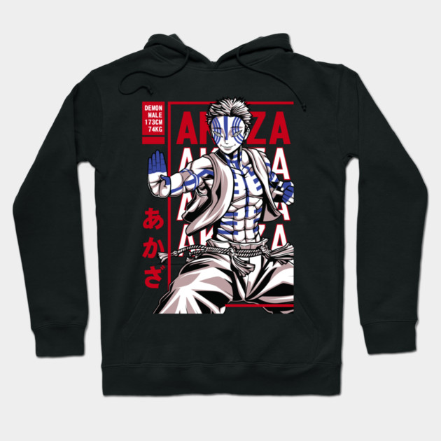 Demon Slayer Akaza Martial Arts Form Hoodie by Otaku Vibes