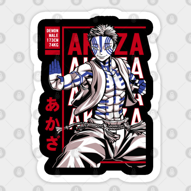 Demon Slayer Akaza Martial Arts Form Sticker by Otaku Vibes