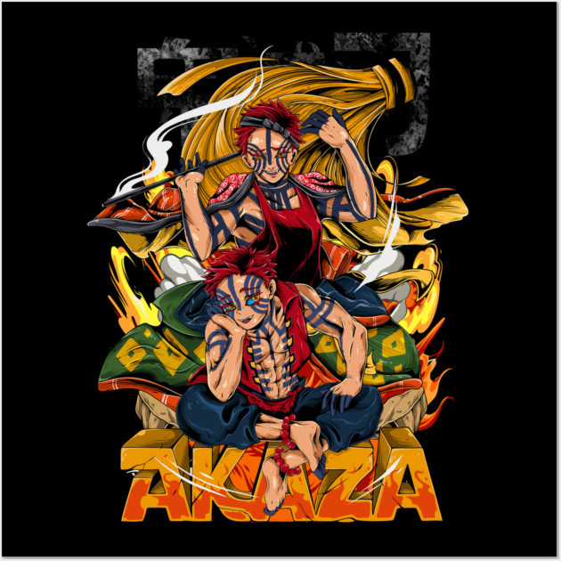 Demon Slayer Akaza Upper Moon Three Wall Art by Otaku Vibes
