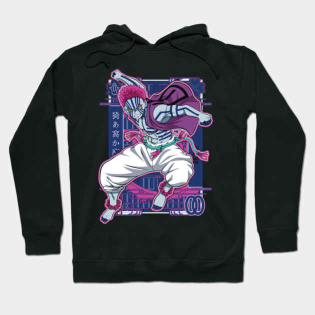 Upper Moon Three Akaza - Demon Slayer Hoodie by Otaku Vibes