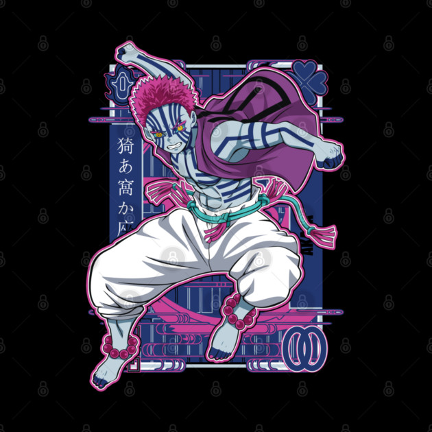 Upper Moon Three Akaza - Demon Slayer by Otaku Vibes