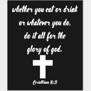 Bible Quote About Food Posters and Art