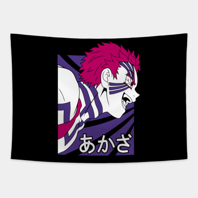 Kimetsu no Yaiba - Akaza Tapestry by Otaku Vibes
