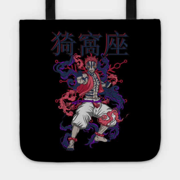 Akaza - Kimetsu no Yaiba Tote by Otaku Vibes