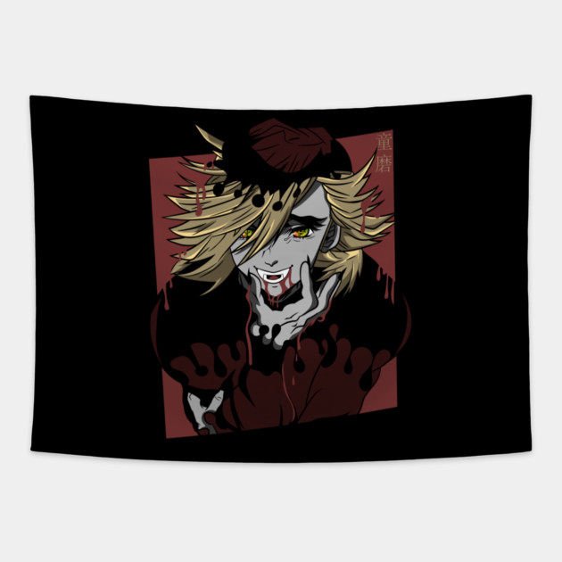 Doma - Kimetsu no Yaiba Tapestry by Otaku Vibes