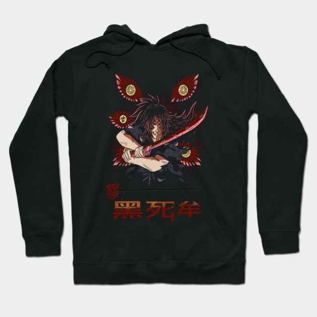 Demon Slayer Kokushibo Six Eyes Close-Up Hoodie by Otaku Vibes