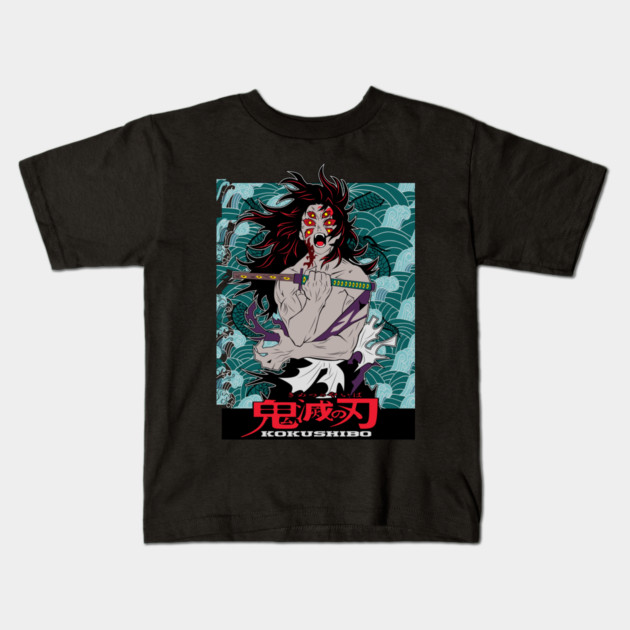 Demon Slayer Kokushibo Upper Moon One Kids T-Shirt by Otaku Vibes