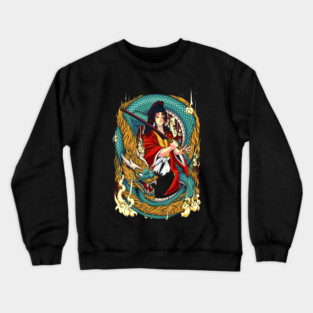 Demon Slayer Kokushibo Elegant Blade Pose Crewneck Sweatshirt