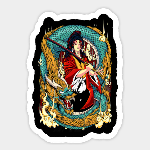 Demon Slayer Kokushibo Elegant Blade Pose Magnet by Otaku Vibes