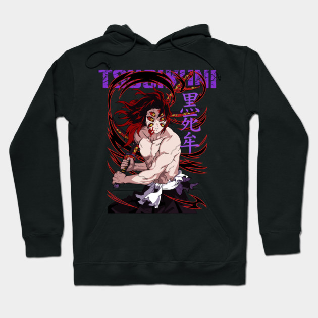 Demon Slayer Kokushibo Tragic Demon Art Hoodie by Otaku Vibes