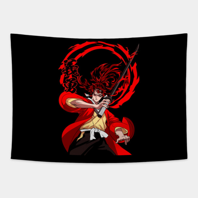 Demon Slayer Kokushibo and His Blade Tapestry by Otaku Vibes