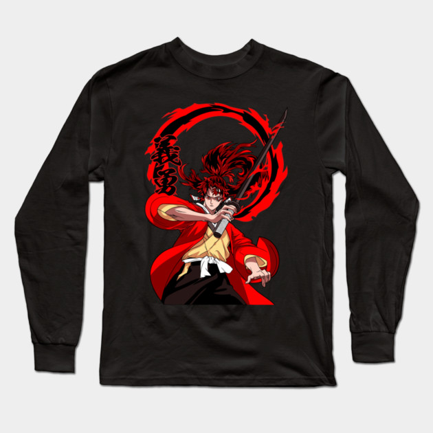 Demon Slayer Kokushibo and His Blade Long Sleeve T-Shirt by Otaku Vibes