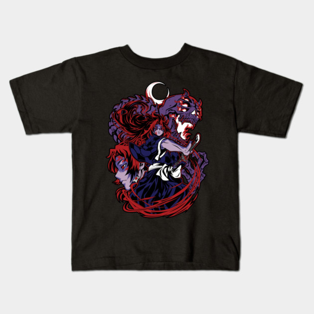 Kimetsu no Yaiba - Upper Moon One Kokushib Kids T-Shirt by Otaku Vibes