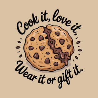 Cookie Cartoon – Sweet Bite, Big Smile, Wear It or Gift It – cookie gift idea | unique cookie gift | Perfect Gift | Bake it, wear it… or gift it! 🍋👕. T-Shirt