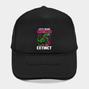 Support Make Breast Cancer Extinct Pink Dinosaur Awareness Hat