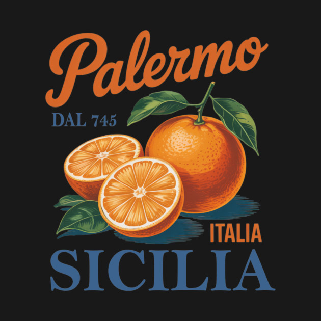 Palermo Sicilia Citrus Fruit Vintage Sicily Italy Travel by Chi's Store 1