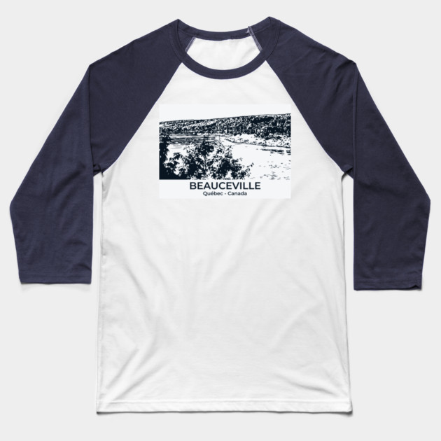 Beauceville - Québec Baseball T-Shirt by Lakeric