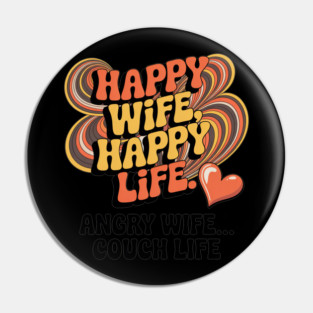 HUSBAND WIFE FUNNY Pin