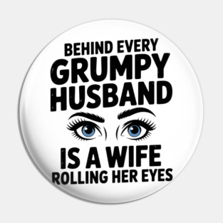 HUSBAND WIFE FUNNY Pin