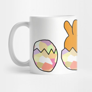Funny Animals Eggs Easter Bunny and Baby Chick Mug