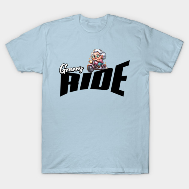 Biker Granny – Funny Motorcycle Grandma T-Shirt by Kathy Hawke